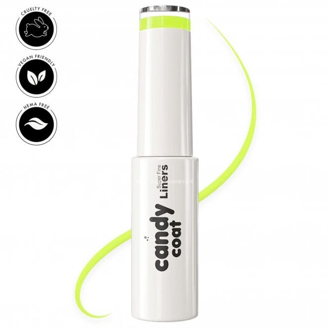 Candy Coat Hema Free Gel Nail Art Liner - Neon Yellow 10ml