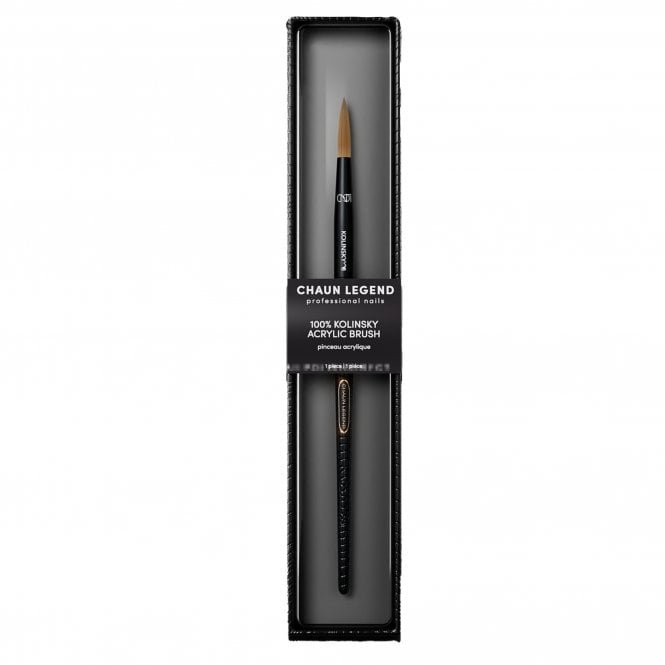 Chaun Legend Celebrity Nail Artist Acrylic Brush - 100% Kolinsky Brush - Size 8 (LGKB10008)