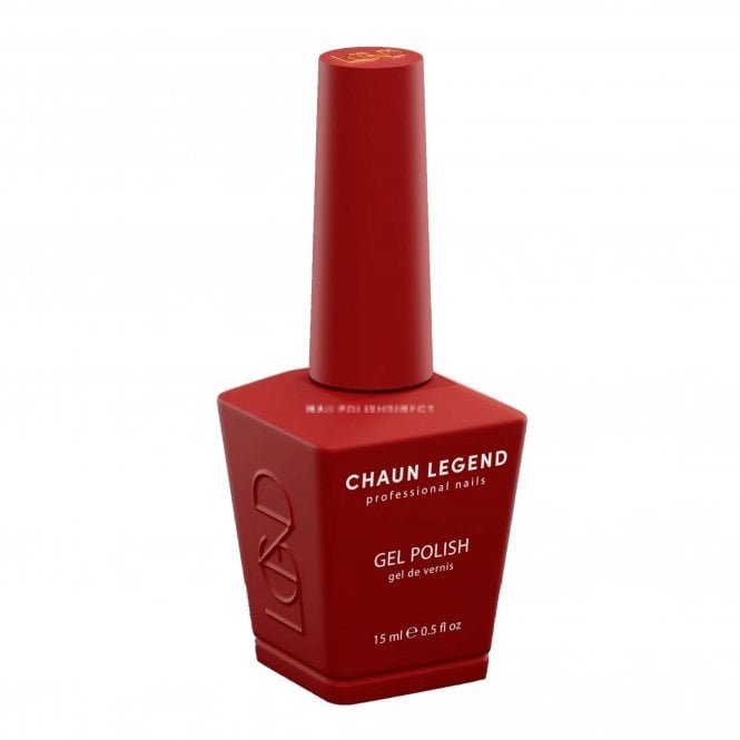 Chaun Legend Celebrity Nail Artist Gel Polish - Koko Red 15ml