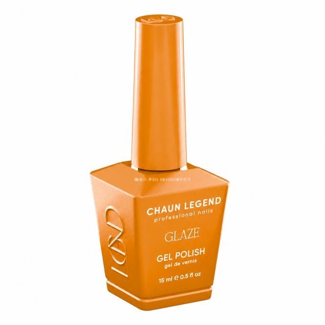 Chaun Legend Celebrity Nail Artist Glaze HEMA Free Gel Polish Collection - Aperol Spritz 15ml