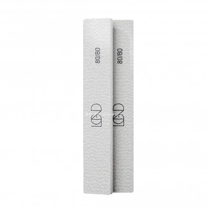 Chaun Legend Celebrity Nail Artist Pro Nail File - Zebra Rectangle Files 80/80 (4 pack)