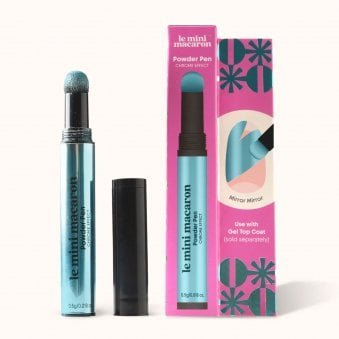 Chrome Powder Nail Art Pen - Cyber Blue