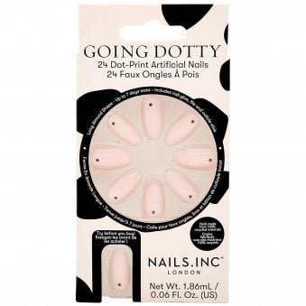 Coloured False Nails - Going Dotty (24 Nails & Glue 1.86ml)