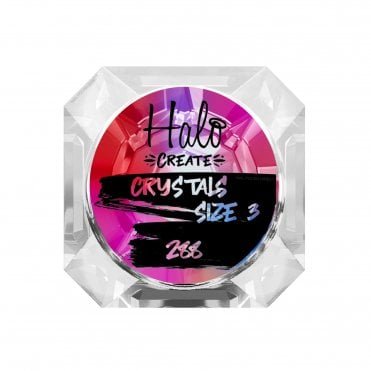 Create Nail Art Crystals - Red AB - Size 3 (288 Small Pieces) (NA514)