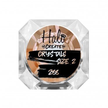 Create Nail Art Crystals - Rose Gold - Size 2 (288 Small Pieces) (NA515)