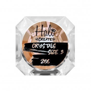 Create Nail Art Crystals - Rose Gold - Size 3 (288 Small Pieces) (NA516)