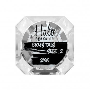 Create Nail Art Crystals - Silver - Size 2 (288 Small Pieces) (NA517)