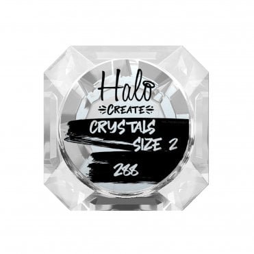 Create Nail Art Crystals - White - Size 2 (288 Small Pieces) (NA523)