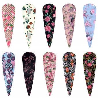 Create Nail Art Foils - 10 Pack - Roses