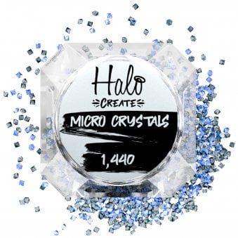 Create Nail Art Micro Crystals - Blue (1440 Small Pieces) (NA703)
