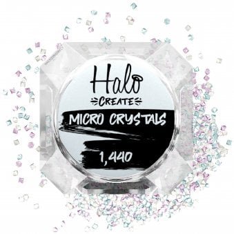 Create Nail Art Micro Crystals - Clear (1440 Small Pieces) (NA706)