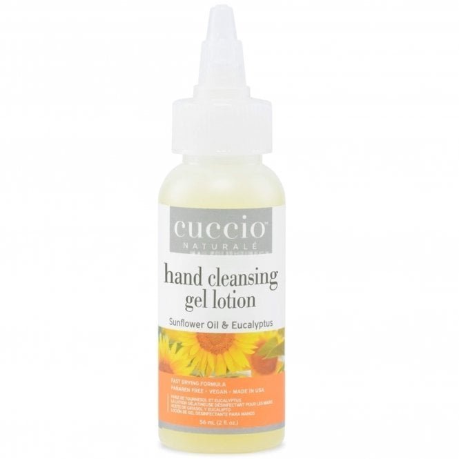 Cuccio Hand Cleansing Gel Lotion - Sunflower Oil & Eucalyptus 56ml