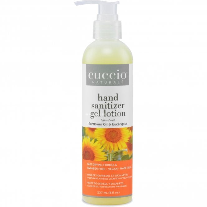 Cuccio Hand Sanitizer Gel Lotion - Sunflower Oil & Eucalyptus 237ml (CNSC5956)