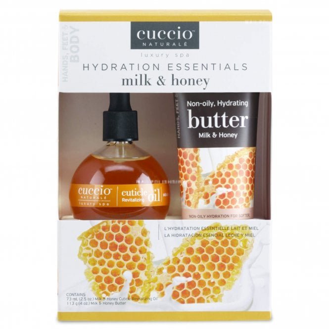 Cuccio Milk & Honey Cuticle Oil & Body Butter Blend Duo Kit (1 x 73ml & 1 x 113g)