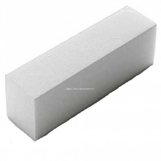 Cuccio 4 - Sided Foam Nail Buffer - White 10 Pack 