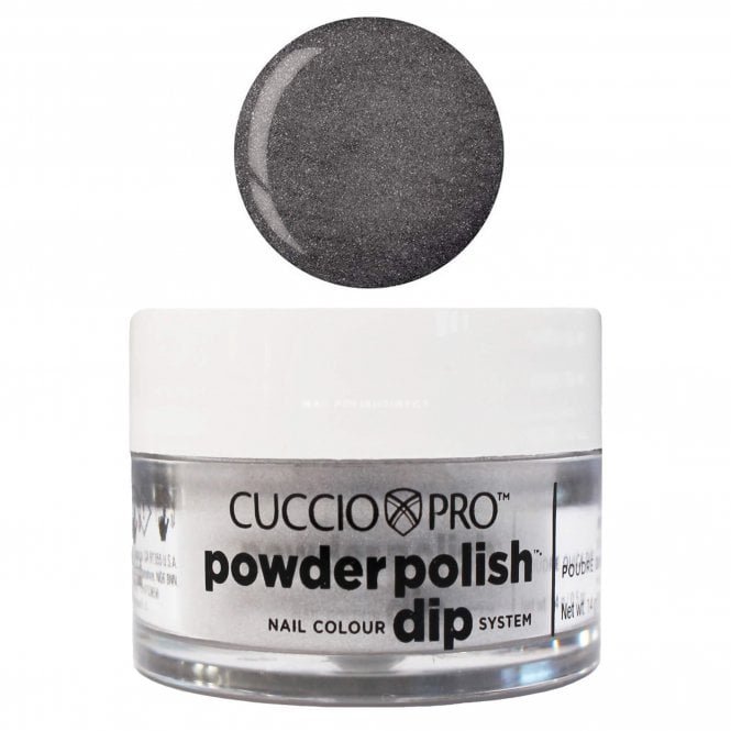 Cuccio Pro Powder Polish - Nail Colour Dip System - Silver With Grey Undertones 14g (5615-5)