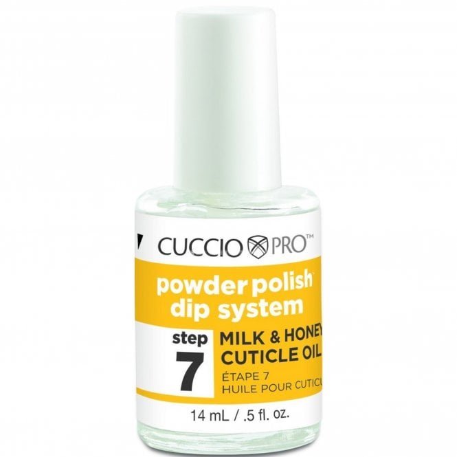 Cuccio Powder Polish Dip System - Step 7 - Milk and Honey Cuticle Oil 14ml
