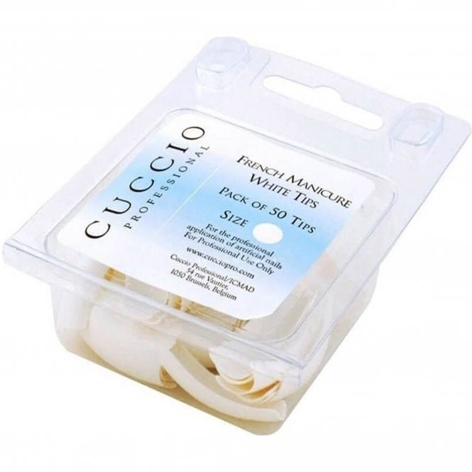 Cuccio Professional French Manicure White Tips Size 6 (50 Tips) (15426)