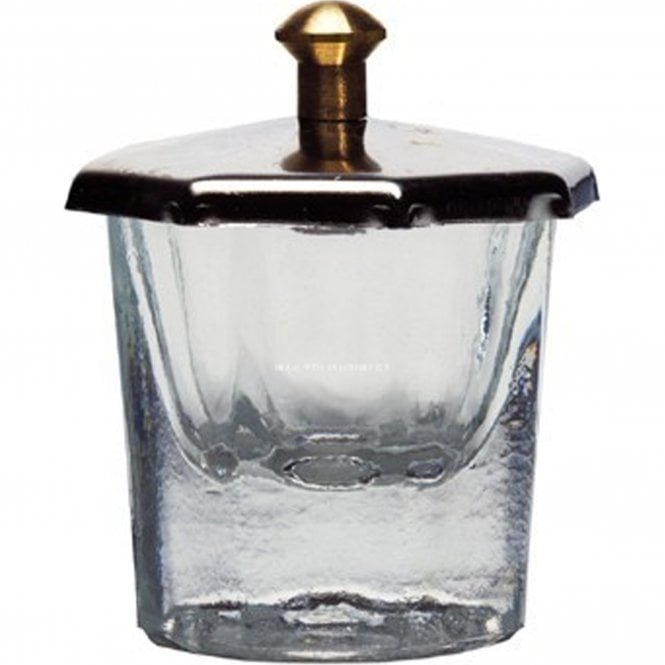Cuccio Professional Glass Dappen Dish With A Lid - Clear (1001)
