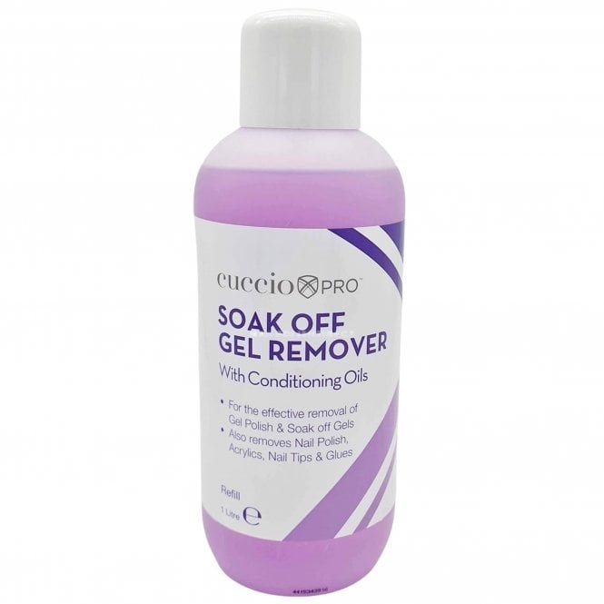 Cuccio Soak Off Gel Polish Remover with Conditioning Oils 1 litre (CP18666)