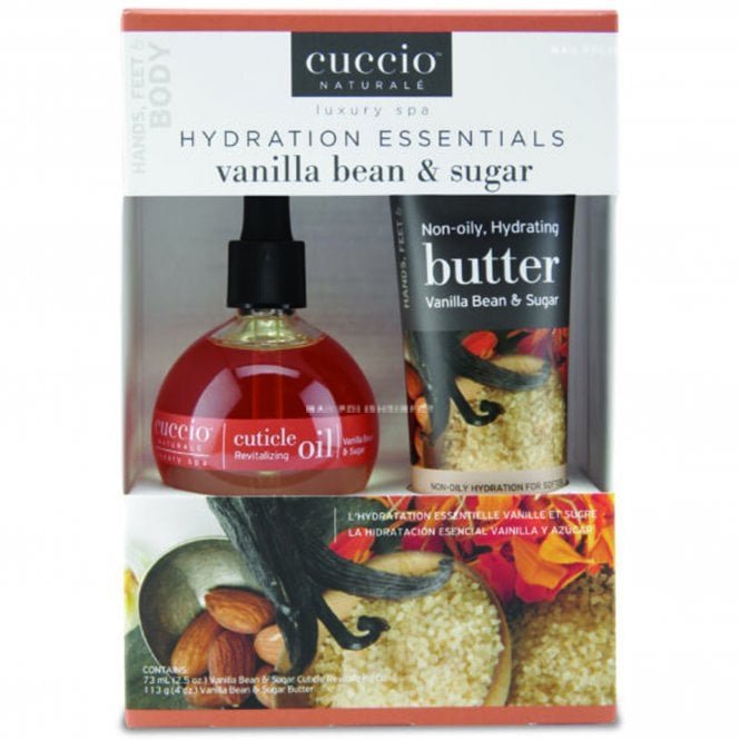 Cuccio Vanilla Bean & Sugar Oil & Body Butter Blend Duo Kit (1 x 73ml & 1 x 113g)