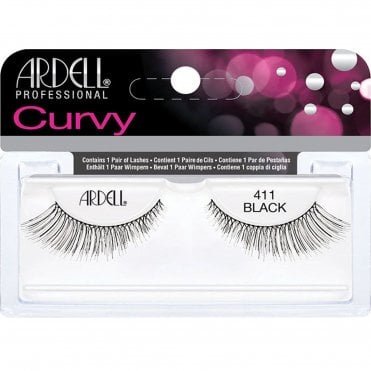 Curvy False Eyelashes - Black 411 (61941)
