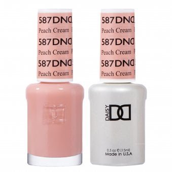 Daisy Duo Gel & Nail Polish Set - Peach Cream 587 - 2x15ml