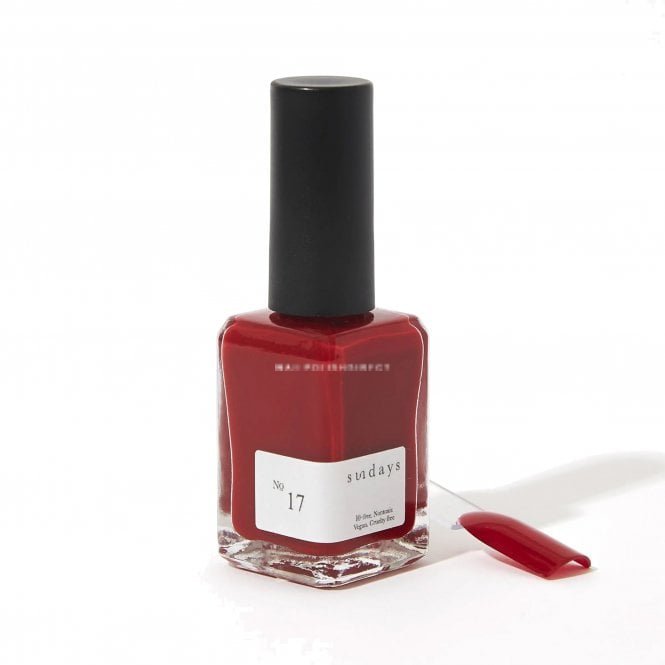 Dear Sundays Non Toxic 10 Free Nail Polish Cherry Red 14ml - No.17