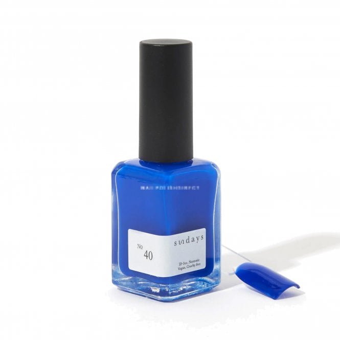 Dear Sundays Non Toxic 10 Free Nail Polish Electric Blue 14ml - No.40