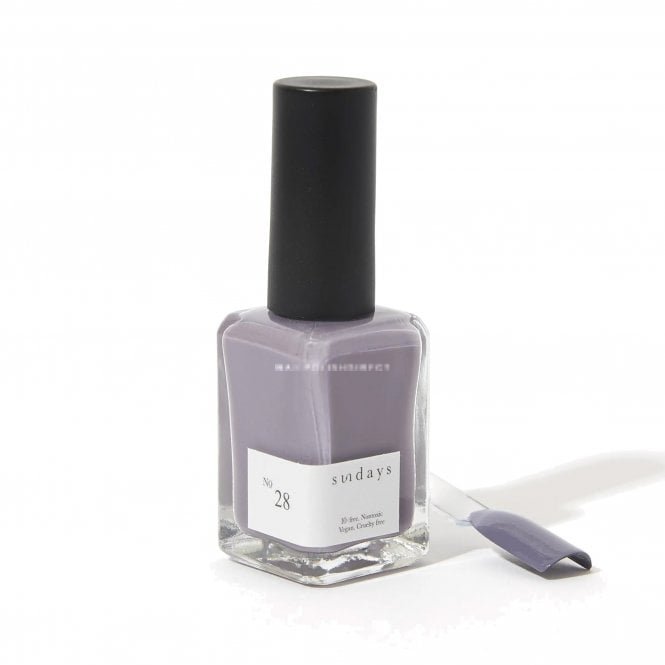 Dear Sundays Non Toxic 10 Free Nail Polish Lavender Grey 14ml - No.28