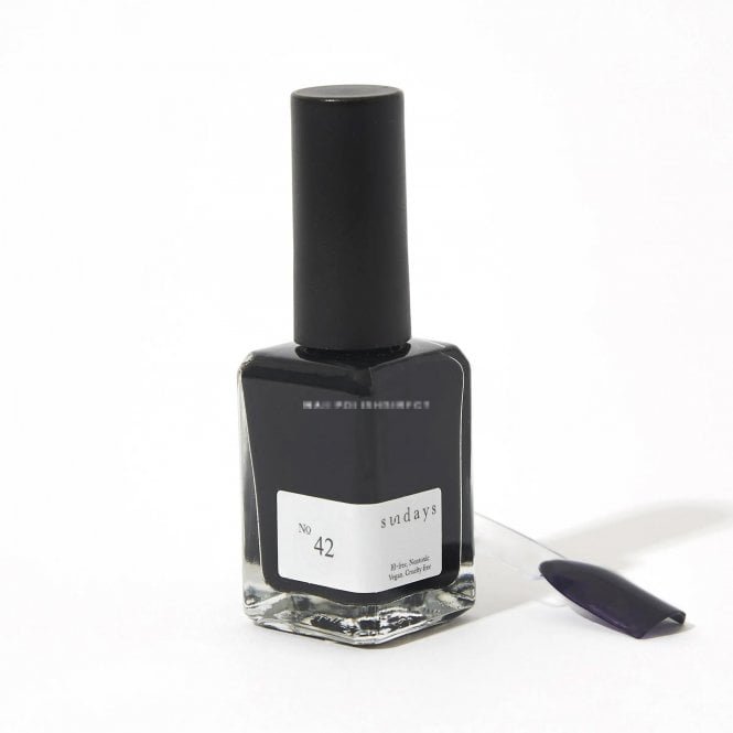 Dear Sundays Non Toxic 10 Free Nail Polish Onyx Black 14ml - No.42