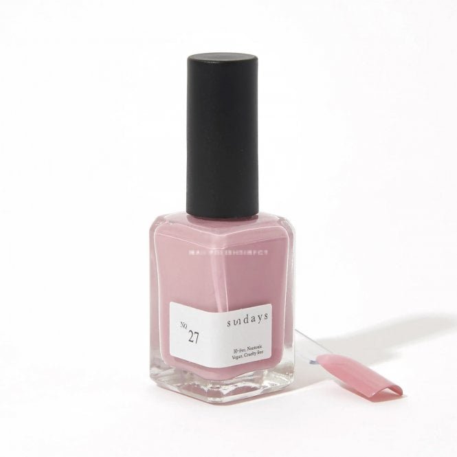 Dear Sundays Non Toxic 10 Free Nail Polish Powder Rose 14ml - No.27