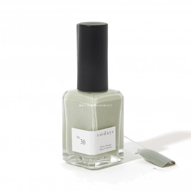 Dear Sundays Non Toxic 10 Free Nail Polish Sage Grey 14ml - No.30