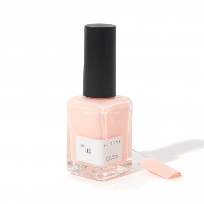 Dear Sundays Non Toxic 10 Free Nail Polish Soft Peach Pink 14ml - No.08