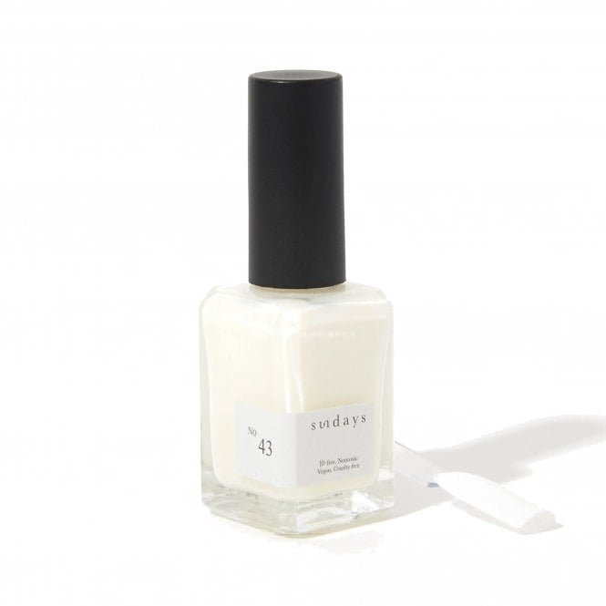 Dear Sundays Non Toxic 10 Free Nail Polish Soft White 14ml - No.43