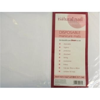 Disposable Protective Manicure Mats 30cm x 40cm (50 Pack)