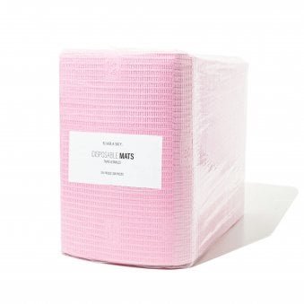 Disposable Pink Nail Mats - 125 Pieces (DPM125)