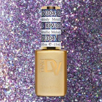 Diva Holographic Raise Your Glass Gel Polish Collection - 304 - Metallic Melody 15ml