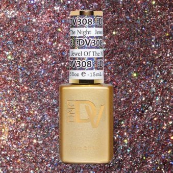 Diva Holographic Raise Your Glass Gel Polish Collection - 308 - Jewel Of The Night 15ml