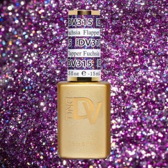 Diva Holographic Raise Your Glass Gel Polish Collection - 315 - Flapper Fuchsia 15ml