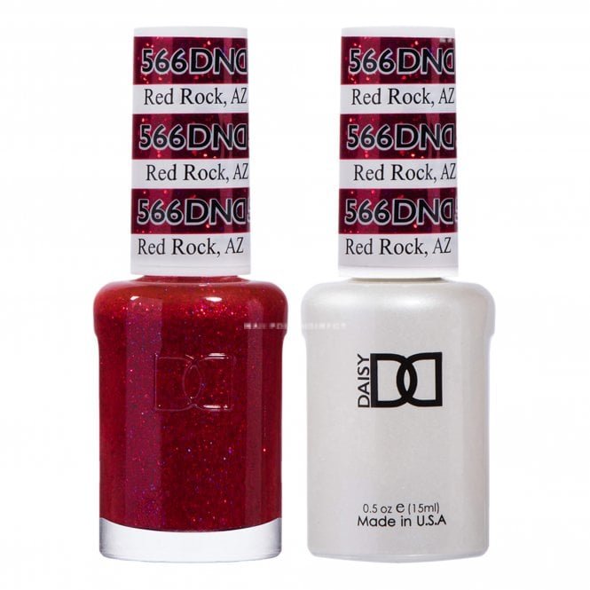 DND Daisy Duo Gel & Nail Polish Set - Red Rock AZ 566 - 2x15ml