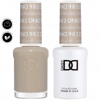 Daisy Duo Gel & Nail Polish Set - Retro Earth Scape Collection - Maximalist Manilla 982 - 2 x 15ml