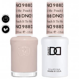 Daisy Duo Gel & Nail Polish Set - Retro Earth Scape Collection - Peach It To Me 988 - 2 x 15ml