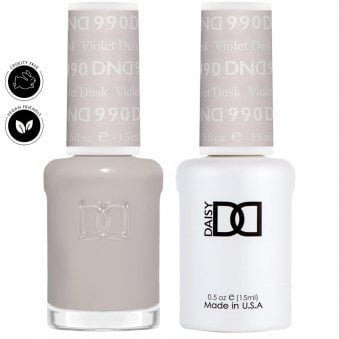 Daisy Duo Gel & Nail Polish Set - Retro Earth Scape Collection - Violet Dusk 990 - 2 x 15ml