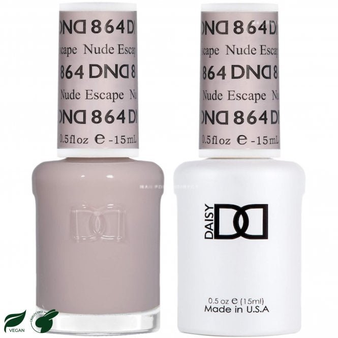 DND Daisy Duo Gel & Nail Polish Set - Sheer Collection - Nude Escape 864 - 2 x 15ml