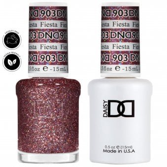 Daisy Duo Gel & Nail Polish Set - Super Glitter Collection - Fiesta 903 - 2 x 15ml