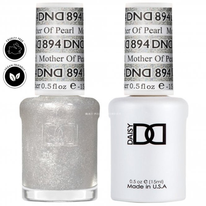 DND Daisy Duo Gel & Nail Polish Set - Super Glitter Collection - Mother of Pearl 894 - 2 x 15ml