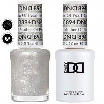 Daisy Duo Gel & Nail Polish Set - Super Glitter Collection - Mother of Pearl 894 - 2 x 15ml