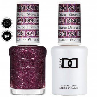 Daisy Duo Gel & Nail Polish Set - Super Glitter Collection - Stereo Driver 921 - 2 x 15ml