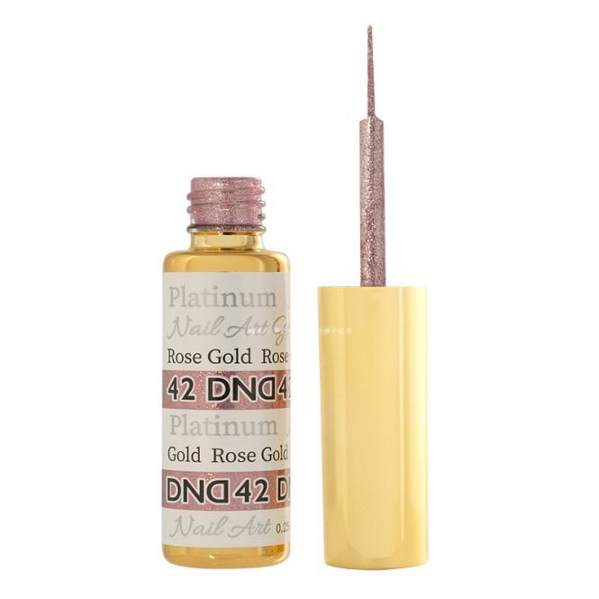 DND Daisy Gel Nail Art Liners - Platinum Rose Gold 42 - 9ml